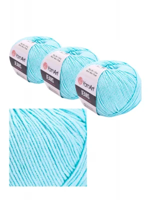Yarn Art Jeans Amigurumi Örgü İpi 76 Cam Göbeği Renk Hırka Örgü İpi Bebek İpi Punch İpi 3lü Paket