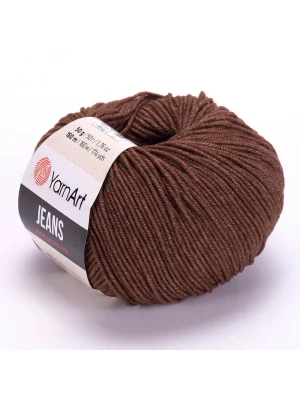 Yarn Art Jeans 70 Koyu Kahverengi Amigurumi Örgü İpi Hırka Örgü İpi Bebek İpi Punch İpi