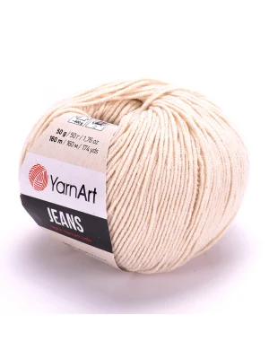 Yarn Art Jeans 05 Krem Amigurumi Örgü İpi Hırka Örgü İpi Bebek İpi Punch İpi