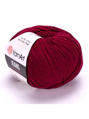 Yarn Art Jeans 66 Bordo Amigurumi Örgü İpi Hırka Örgü İpi Bebek İpi Punch İpi