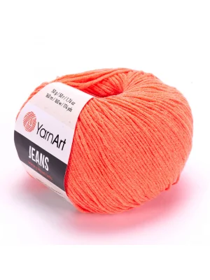 Yarn Art Jeans 61 Fosforlu Turuncu Amigurumi Örgü İpi Hırka Örgü İpi Bebek İpi Punch İpi