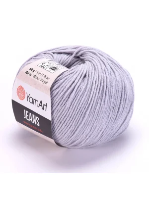 Yarn Art Jeans 80 Açık Gri Amigurumi Örgü İpi Hırka Örgü İpi Bebek İpi Punch İpi