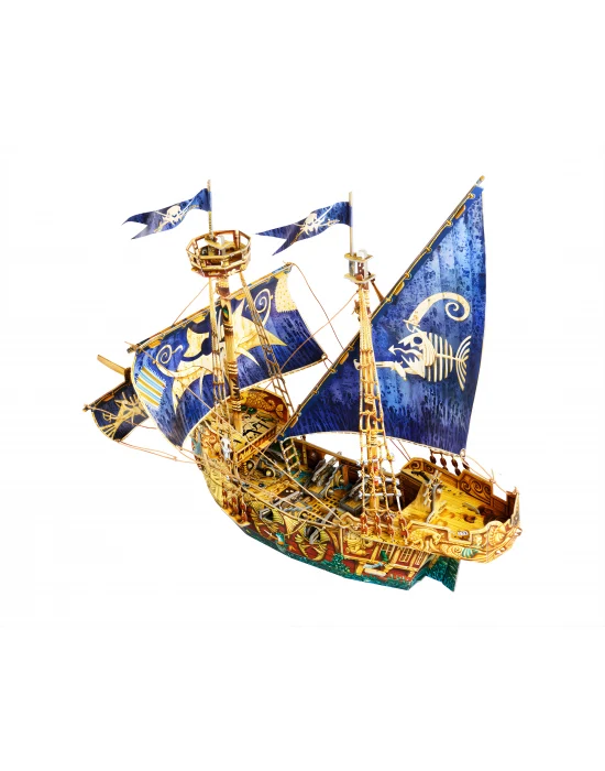 Korsan Gemisi 3D Karton Maket Puzzle Hediyelik Yapboz