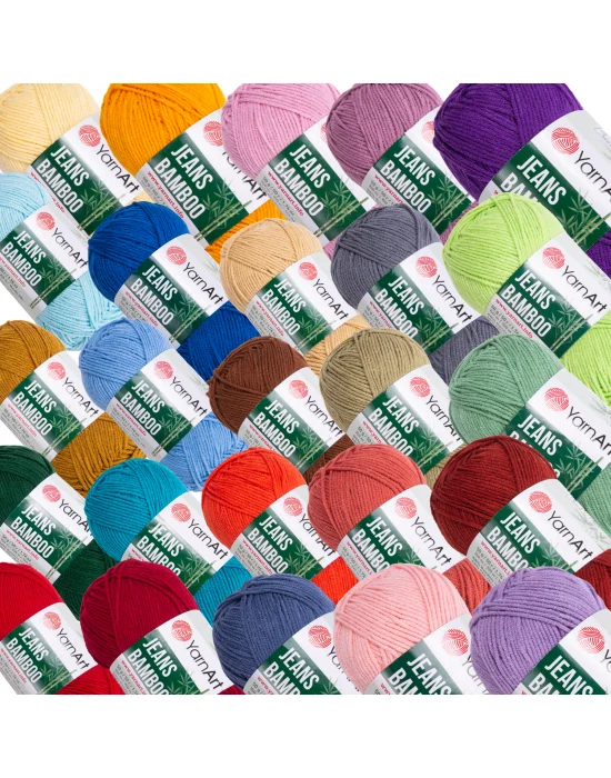 Yarn Art Jeans Bamboo El Örgü İpi,Nar Çiçeği-141