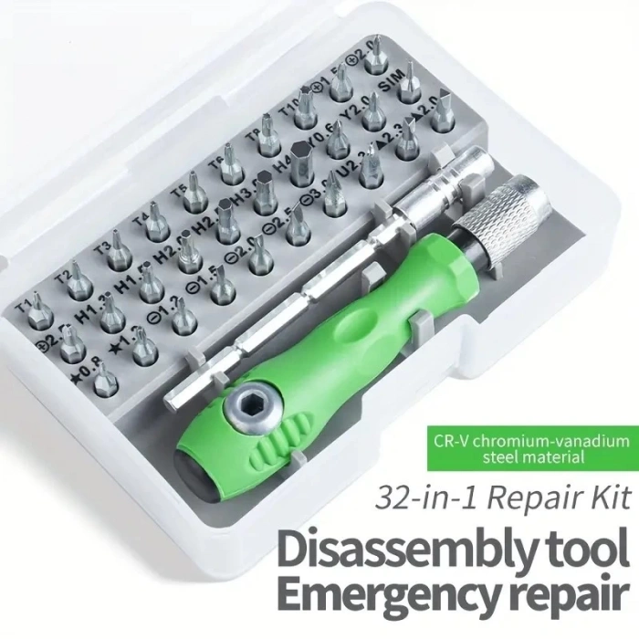 32 Parça Yeşil Tornavida Seti