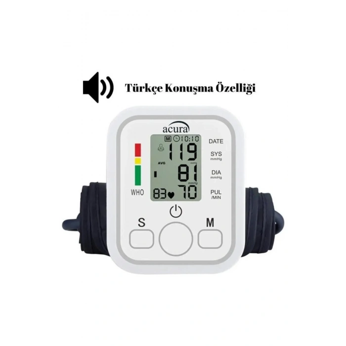 Acura AC-463K Türkçe Konuşan Çift Kullanıcı Özellikli Koldan Tansiyon Aleti