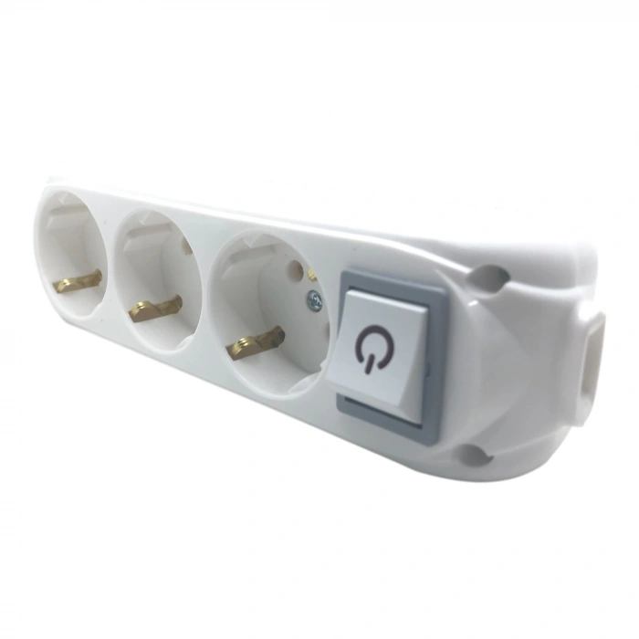 Almera 3Lü Topraklı Anahtarlı Grup Priz (Kablosuz)