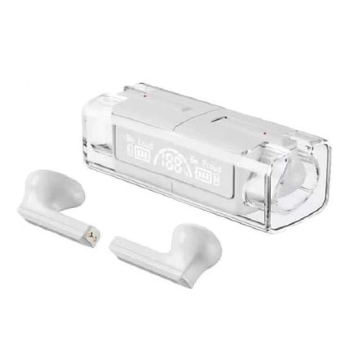 F30 Pure Bass Zero Cables Transparent Bluetooth 5.3 Kulakiçi Kulaklık