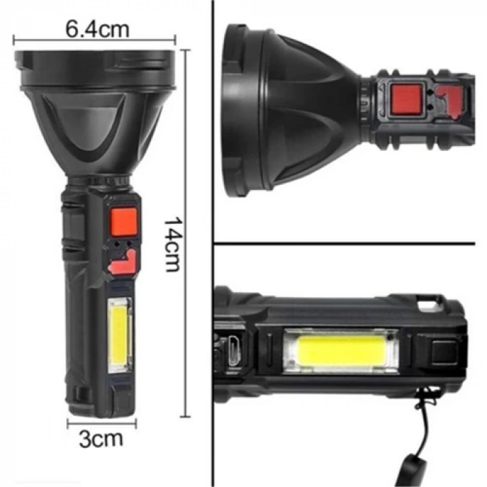 Gold Silver GS-830 Şarjlı El Feneri