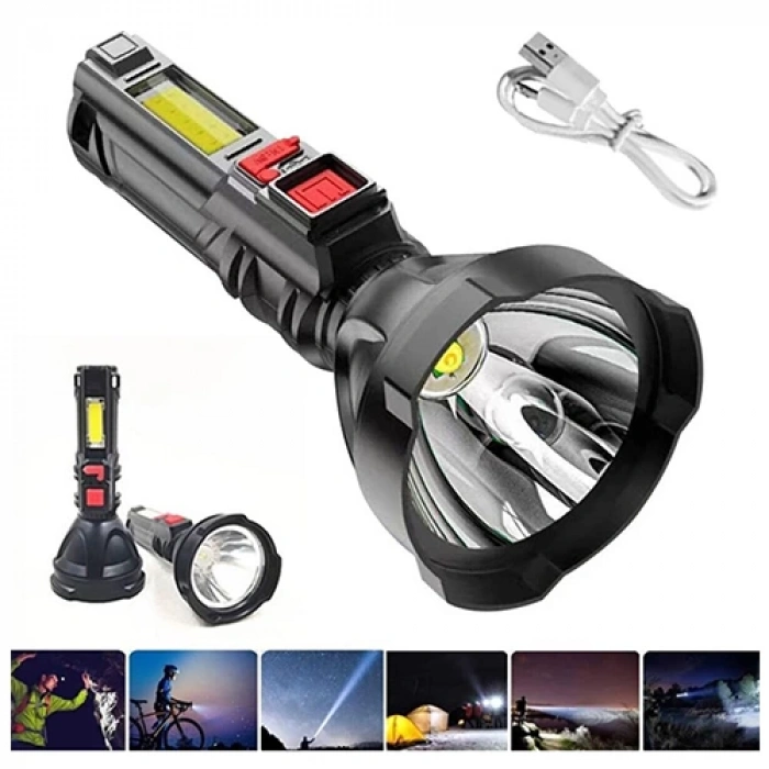 Gold Silver GS-830 Şarjlı El Feneri