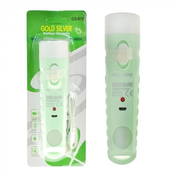 Gold Silver GS-870 Şarjlı El Feneri