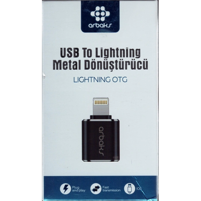LIGHTNING TO USB-A 3.0 Dişi OTG Çevirici Adaptör