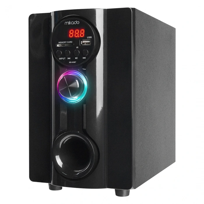 Mikado MD-95BT 20W Siyah Multimedya FM/BT/SD/USB Speaker Hoparlör 2+1 Ses Sistemi