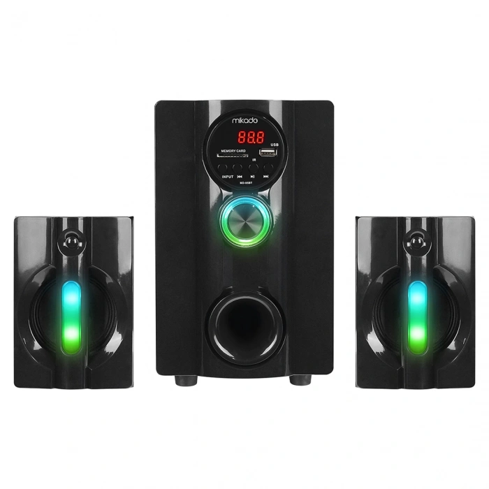 Mikado MD-95BT 20W Siyah Multimedya FM/BT/SD/USB Speaker Hoparlör 2+1 Ses Sistemi