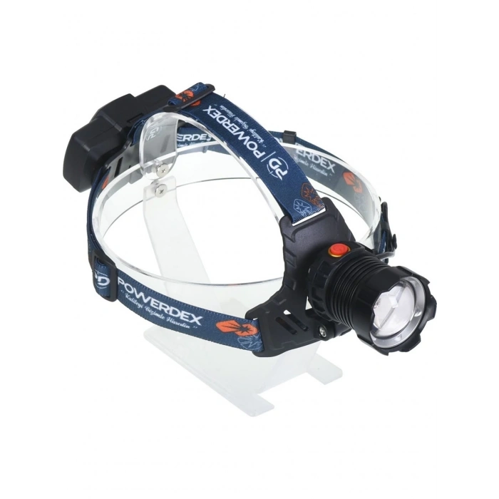 Powerdex PD-1072 15Watt 1000 Lümen Profesyonel Şarjlı Kafa Feneri
