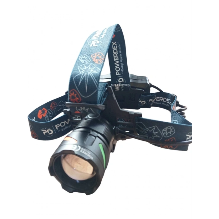 Powerdex PD-1372 25W 3200 Mah Batarya 1800 Lümen Profesyonel Şarjlı Kafa Feneri