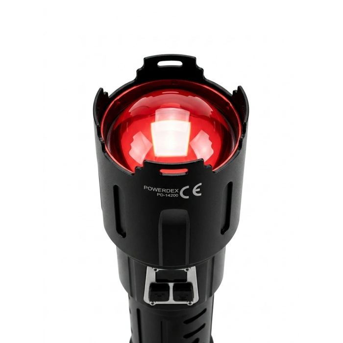 powerdex PD-14200 Profesyonel Şarjlı 60W / 6000 Lümen Profesyonel Zoomlu Kamp/ Avcı El Feneri