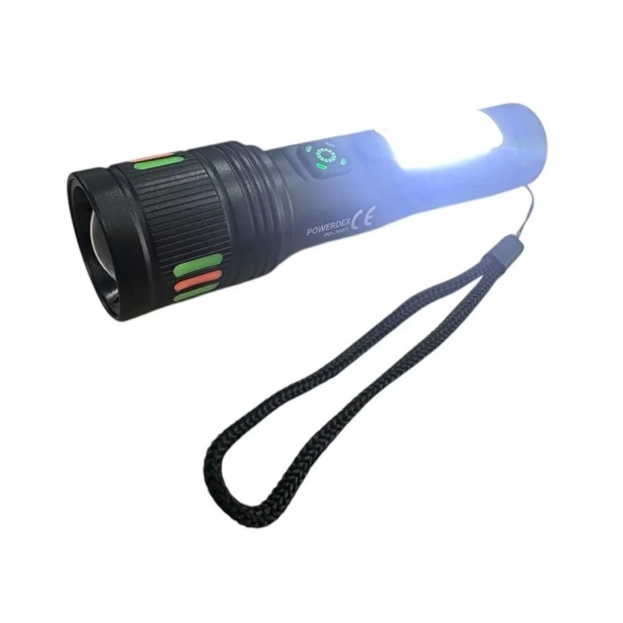 Powerdex PD-3007 Zoomlu Şarjlı El Feneri 10W 1000 Lümen