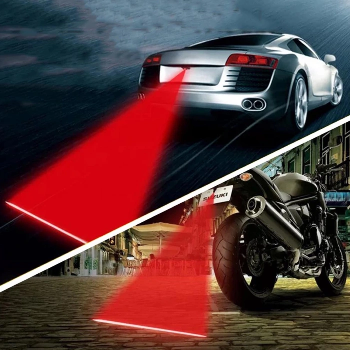 POWERMASTER PM-26970 MOTOSİKLET / OTOMOBİL ARKA STOP IKAZ LAZER LAMBASI