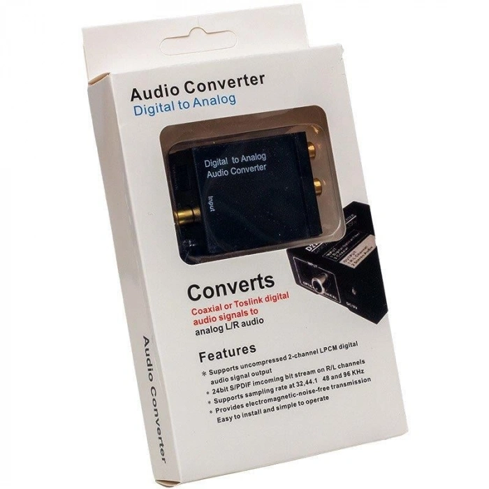 Powermaster PM-32145 Dijital Optik Ses To RCA Audio Çevirici Konverter