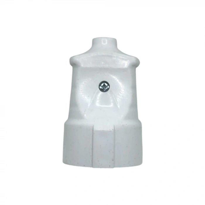 Seyyar Topraklı Dişi Fiş Beyaz