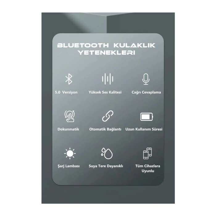 SUBZERO SW23 AIRPods2 Dokunmatik Kablosuz Bluetooth 5.0 Kulak İçi Kulaklık