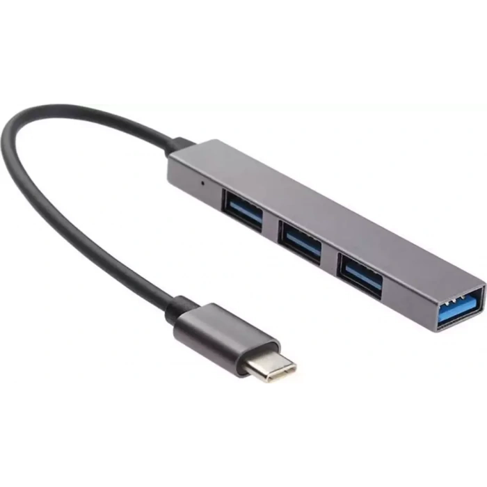 Type-C to 1 port USB3.0 ve 3 port USB2.0 HUB, OTG Adapter. Mackbook ve Diğer Tüm Cihazlarla Uyumlu.
