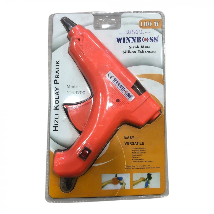 Winnboss WN-1200 100 Watt Anahtarlı Sıcak Mum Silikon Tabancası Truncu