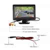 4.3 Inç TFT LCD Araç Geri Görüş Monitörü