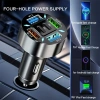 6-Port Çakmaklık Araç Tipi Şarj Cihazı, Hızlı Şarj PD QC3.0 USB Type-C