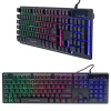 Hello HL-18744 Usb Kablolu Metal Kasa Mekanik Hisli RGB Işıklı Oyuncu Gaming Klavye