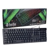 Hello HL-18744 Usb Kablolu Metal Kasa Mekanik Hisli RGB Işıklı Oyuncu Gaming Klavye