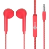 Lenovo Lecoo EH104R 3.5 Mm Jacklı Kablolu Kulak İçi Mikrofonlu Kulaklık Kırmızı