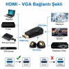 Powermaster PM-13645 HDMI Erkek to VGA Dişi Audio Girişli Çevirici Aparat