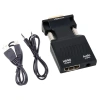 PowerMaster PM-4276 VGA TO HDMI Görüntü Ses Çevirici Audio Girişli Adaptör 1080HD 5V1A Mini USB Güç Girişli