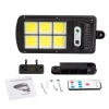 Powermaster W756-6 Hareket Sensörlü 3 Modlu Uzaktan Kumandalı 6 Cob Ledli Solar Lamba