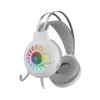 Rampage RM-K44 ZENGIBAR Beyaz 7.1 Surround RGB Işık Efekti Mikrofonlu Oyuncu Kulaklığı