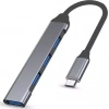 Type-C to 1 port USB3.0 ve 3 port USB2.0 HUB, OTG Adapter. Mackbook ve Diğer Tüm Cihazlarla Uyumlu.