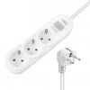 Vea VA-21571 3lü Anahtarlı 1.5 Metre Akım Korumalı Priz Beyaz