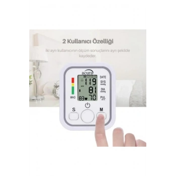 Acura AC-463K Türkçe Konuşan Çift Kullanıcı Özellikli Koldan Tansiyon Aleti