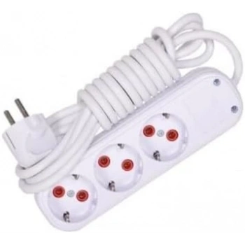 Önder 3Lü Topraklı 3 metre Anahtarsız Grup Priz