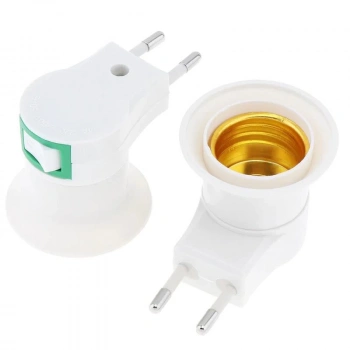 PowerMaster PM-15915 E27 Gece Lambası Duy Fişli Açma/Kapama Anahtarlı (Priz Tipi)