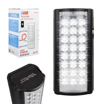 Powermaster PM-23800 Telefon Şarj Edebilen 24 Ledli Çok Fonksiyonlu Işıldak