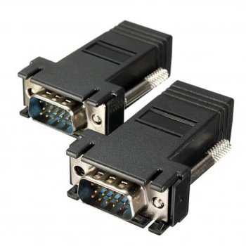 Powermaster PM-6859 VGA to RJ45 Cat5/Cat6/Cat7 Mini Extender Uzatıcı Adaptör