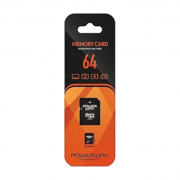 Powerway PWR-64 64 GB Micro SD Hafıza Kartı Class 10