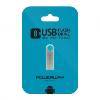 ﻿Powerway PW-8GB 8 GB USB 2.0 Mini Metal Flash Bellek