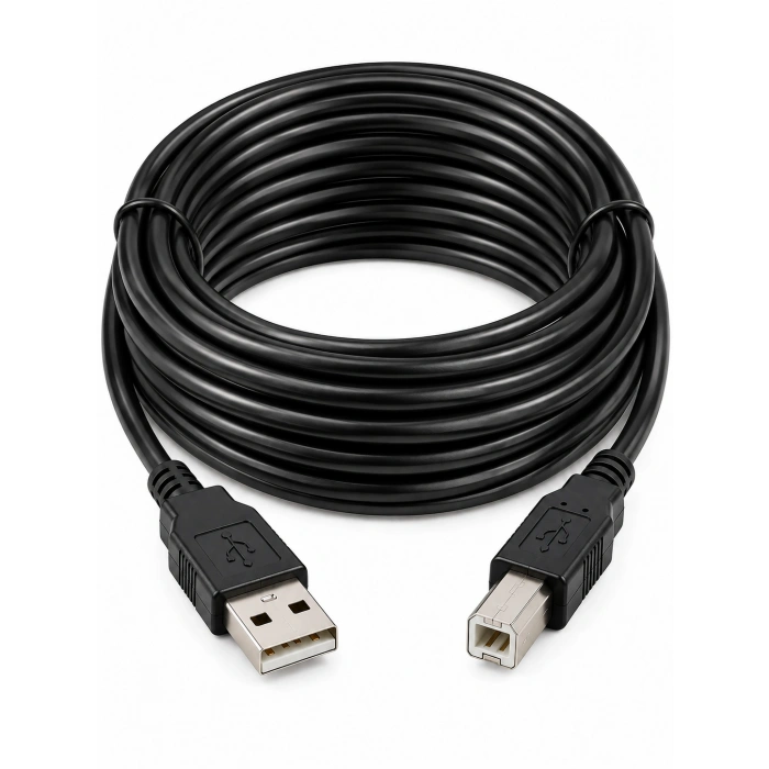 10 Metre Yazıcı USB Kablo USB 2.0 A-B Printer Bağlantı Kablosu