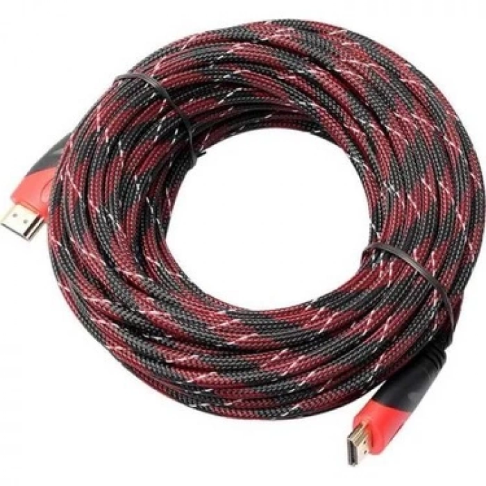 15 Metre Örgülü 1080P HDMI Kablo TV Bilgisayar Uydu Projeksiyon Full HD Görüntü Ses Aktarma Kablosu