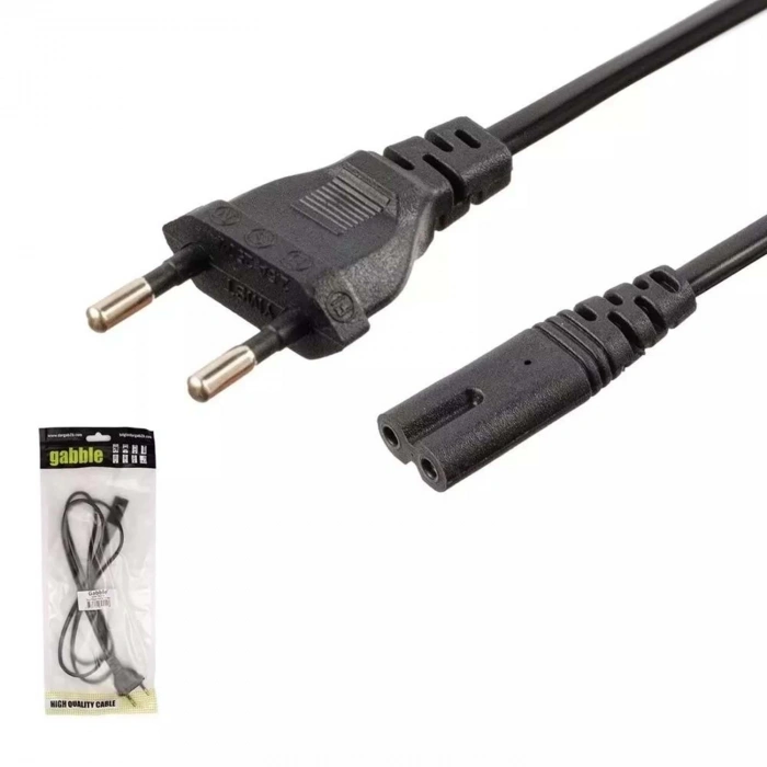 1.5 Metre Teyp Fiş Notebook Laptop Güç Kablosu -0.75mm