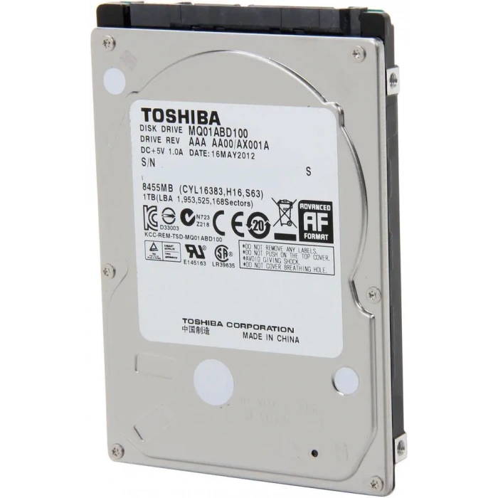1TB TOSHIBA MQ01ABD100 DVR/NVR/NB/PC 2.5 Güvenlik Kamera Diski